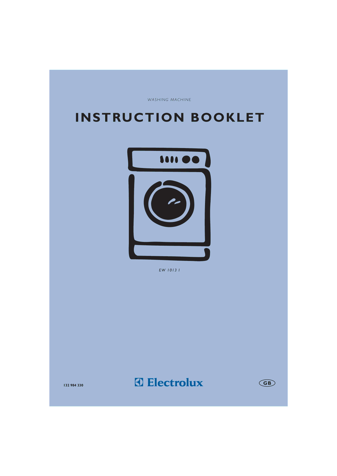 Electrolux EW 1013 I manual Instruction Booklet 