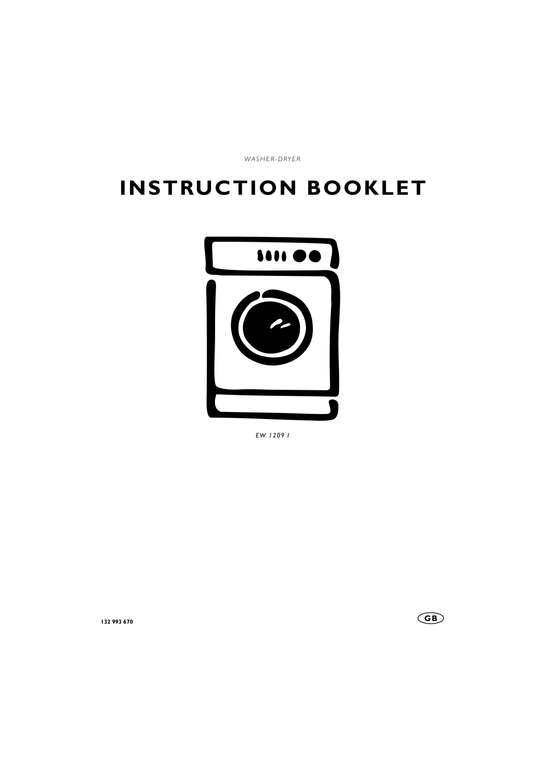 Electrolux EW 1209 I manual Instruction Booklet 