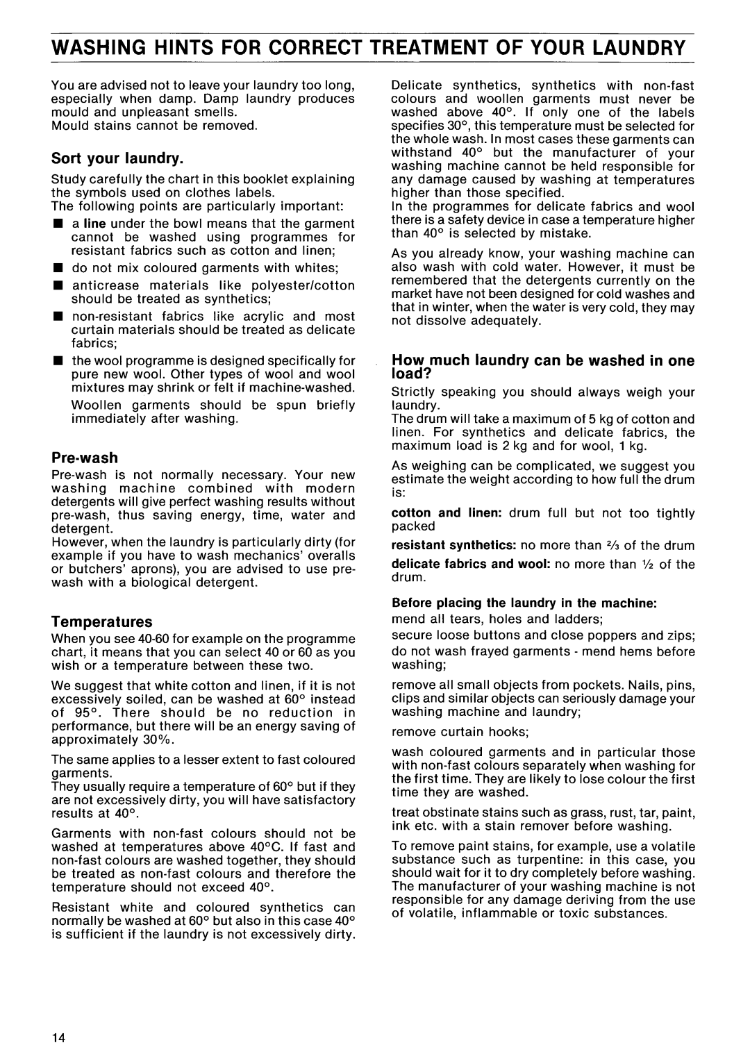 Electrolux EW 1230F manual 