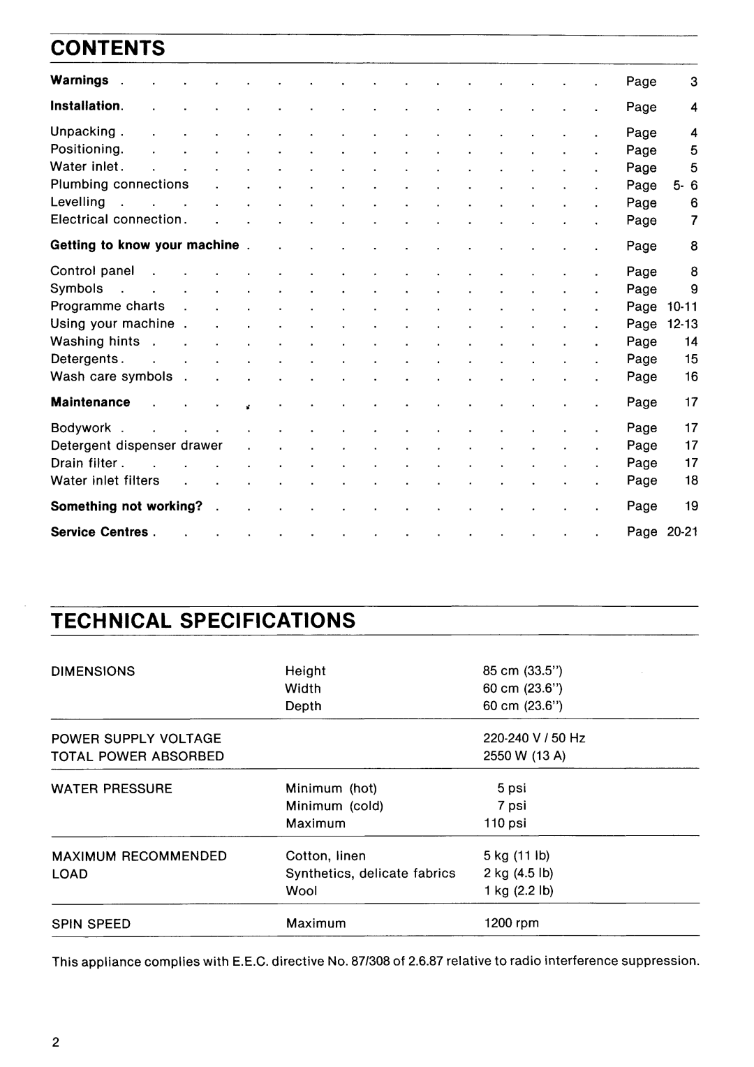 Electrolux EW 1230F manual 