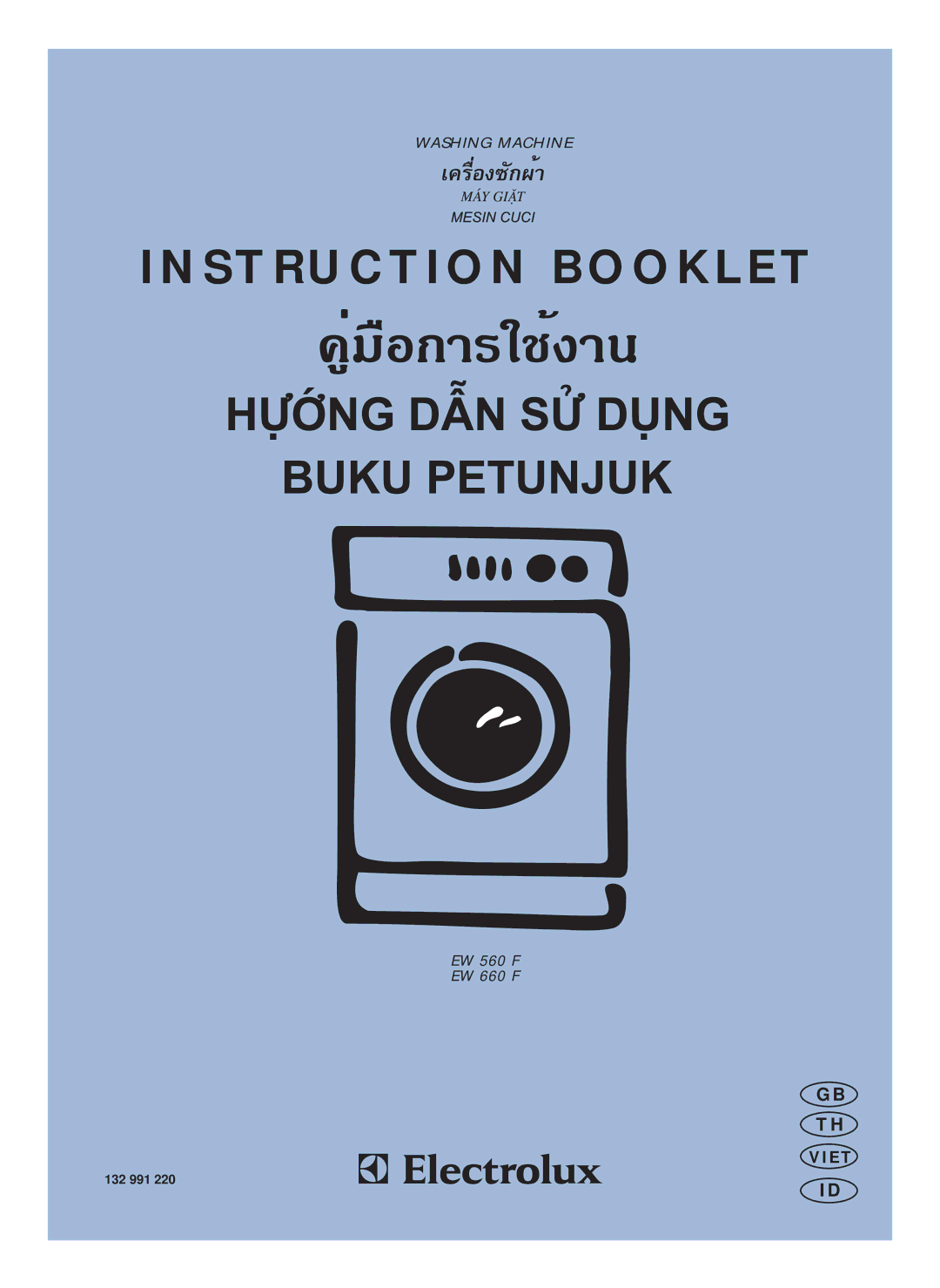 Electrolux EW 560 F manual Instruction Booklet 