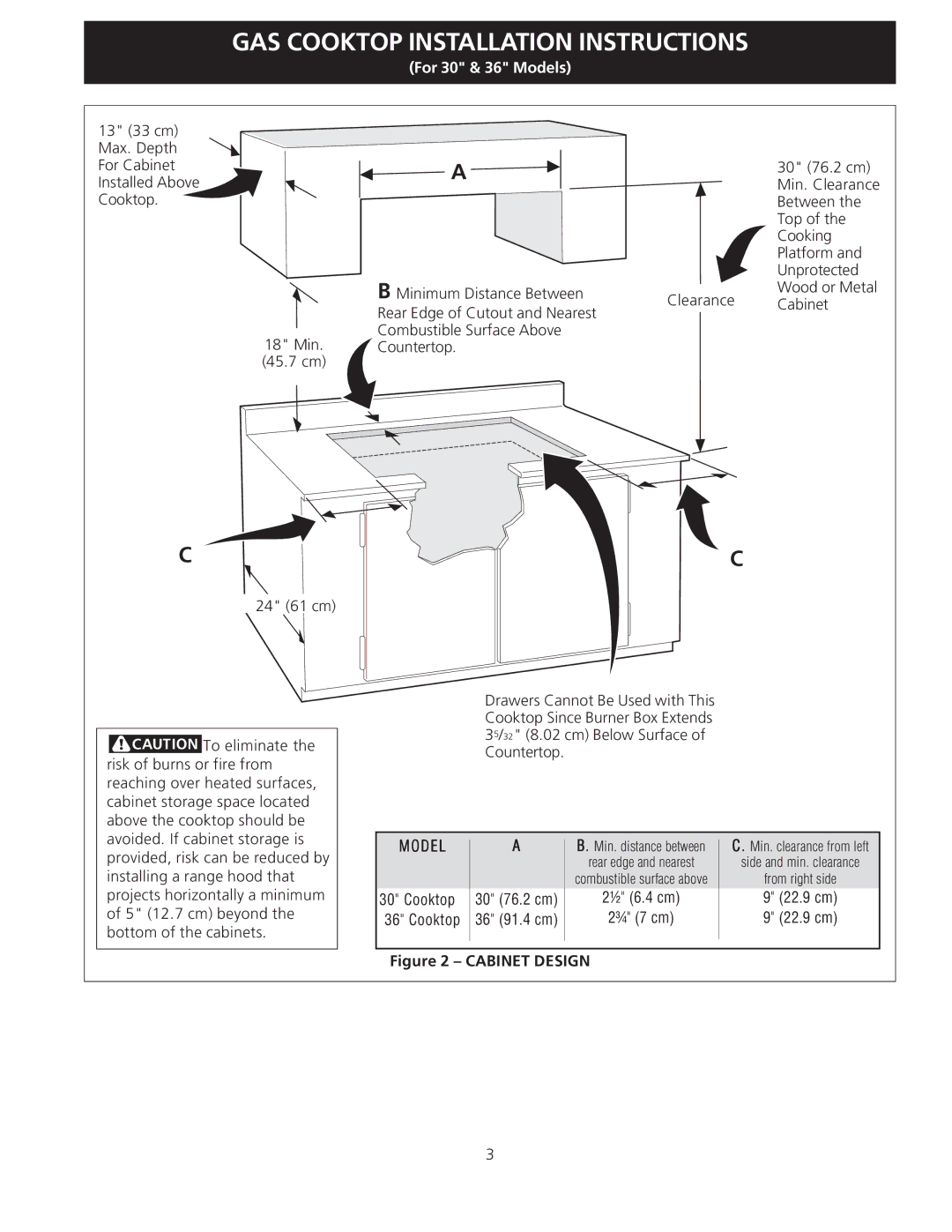 Electrolux EW30GC55G installation instructions Model 