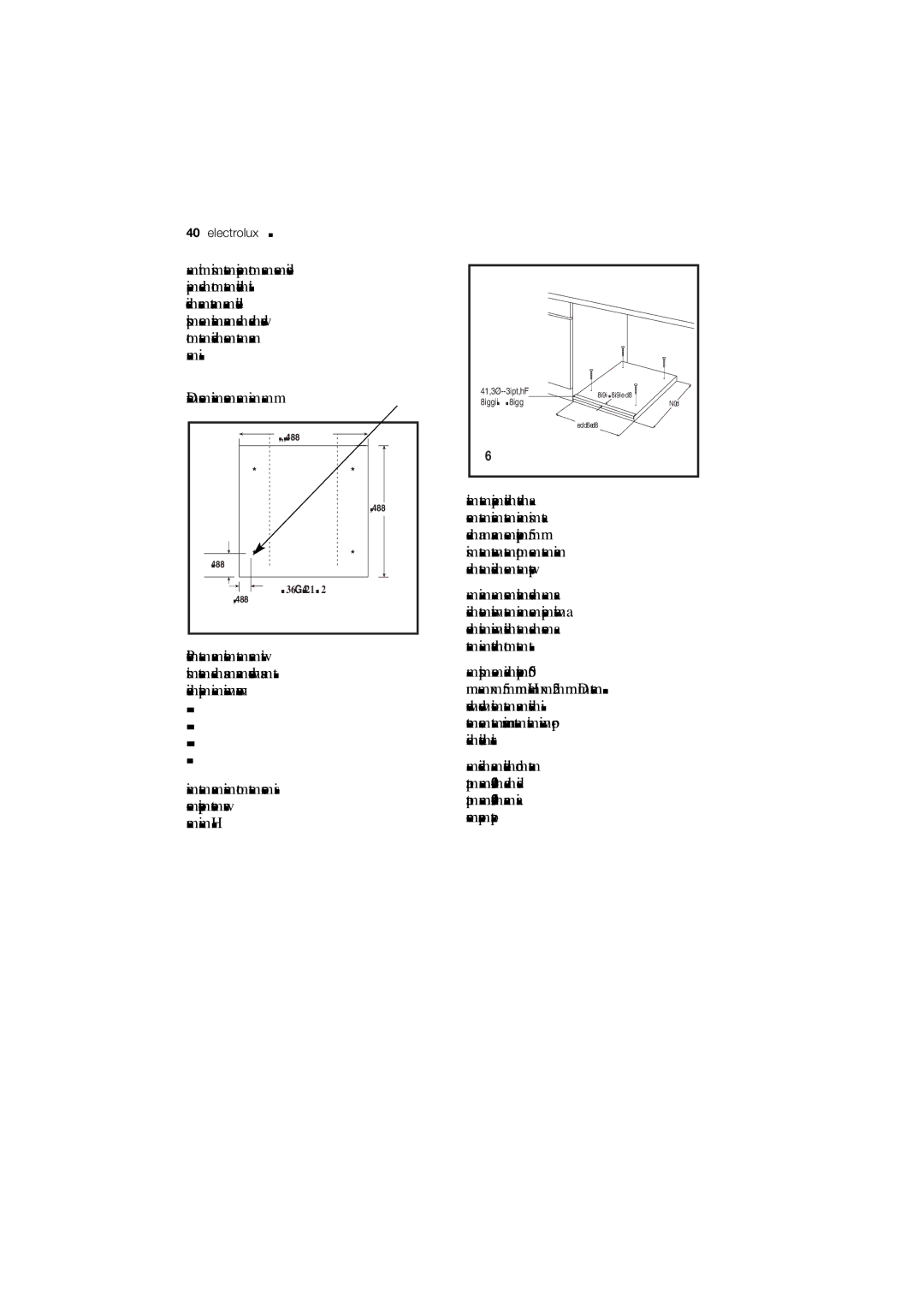 Electrolux EWG12740-W user manual Electrolux building-in 