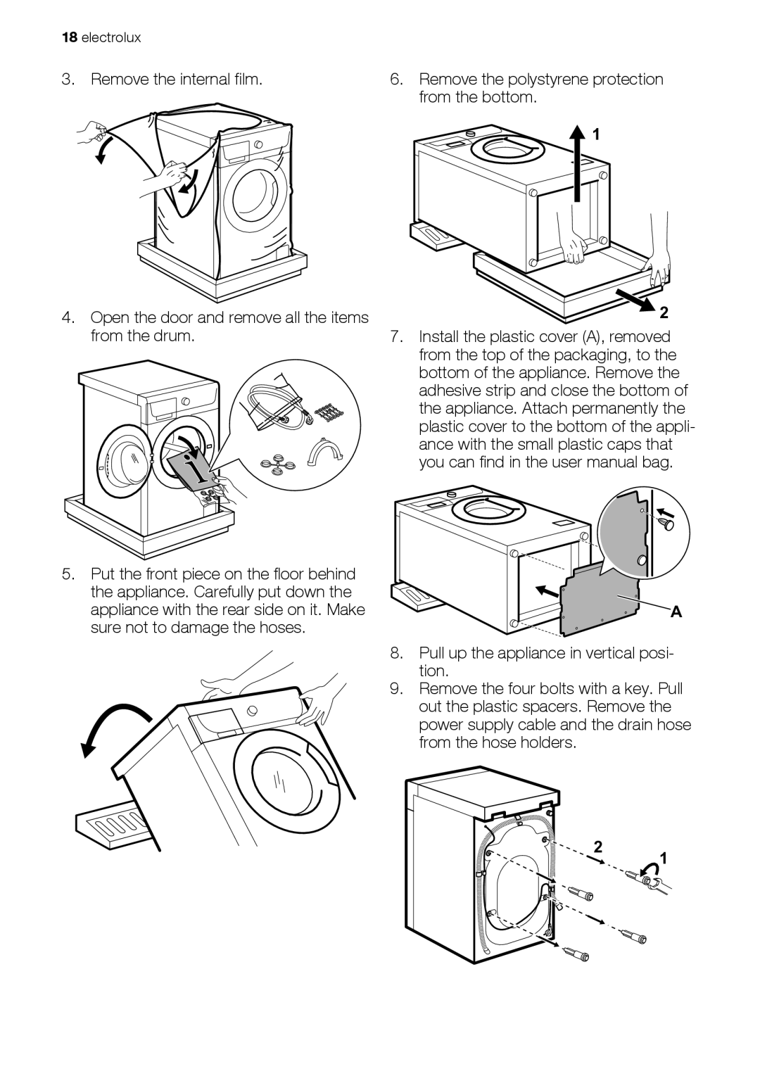 Electrolux EWS 105410 A, EWS 125410 A user manual Electrolux 