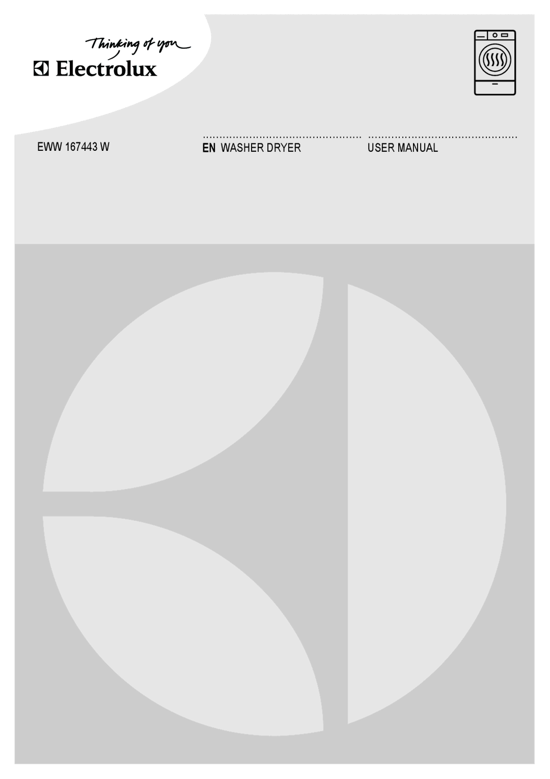 Electrolux EWW 167443 W user manual 