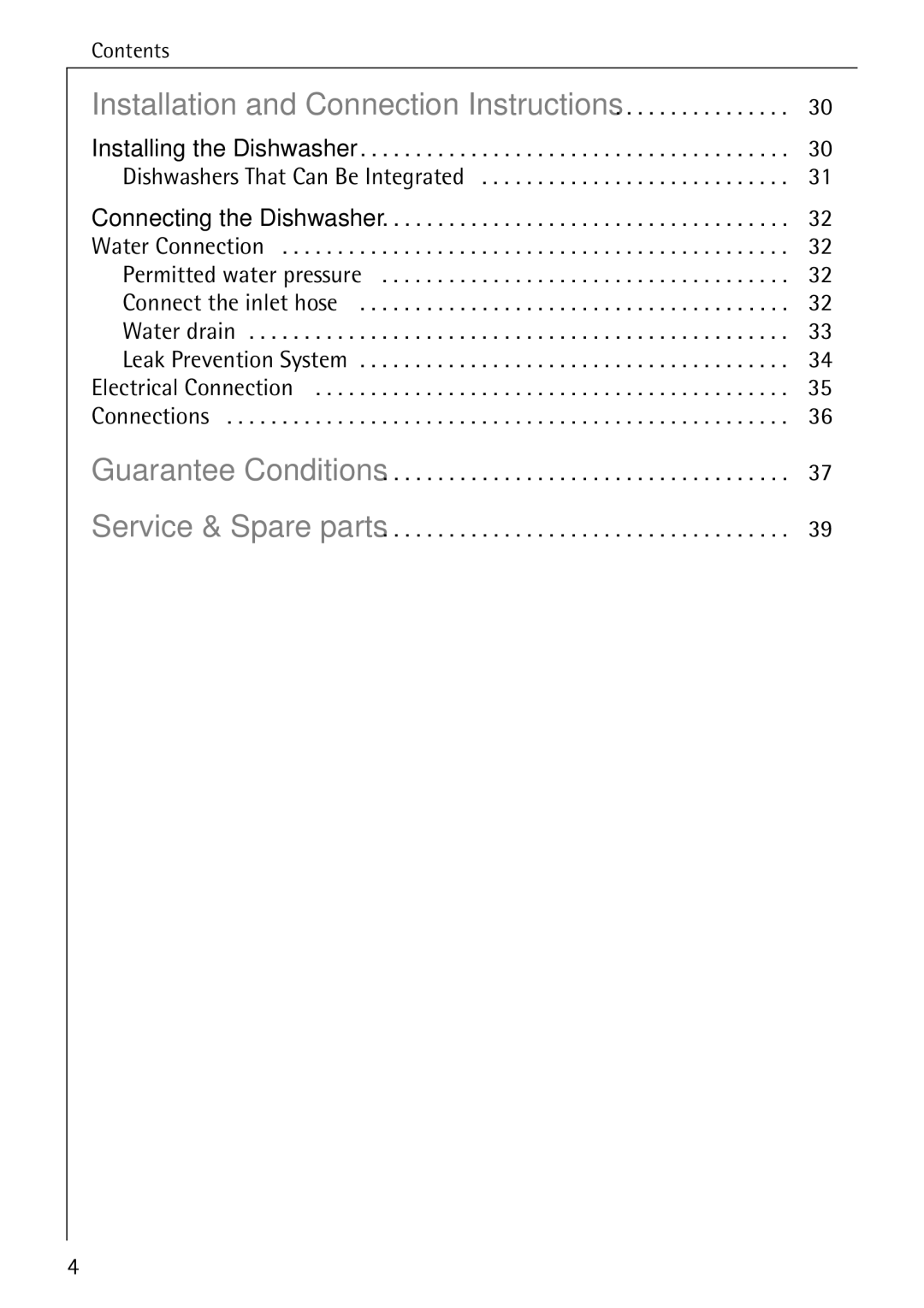 Electrolux FAVORIT 40660 i manual Installation and Connection Instructions 