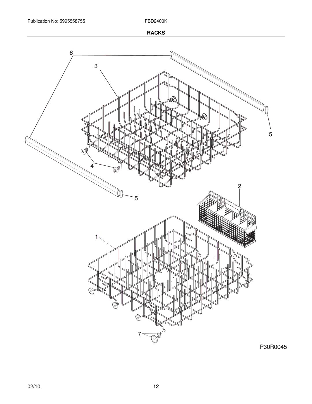 Electrolux FBD2400K installation instructions Racks 