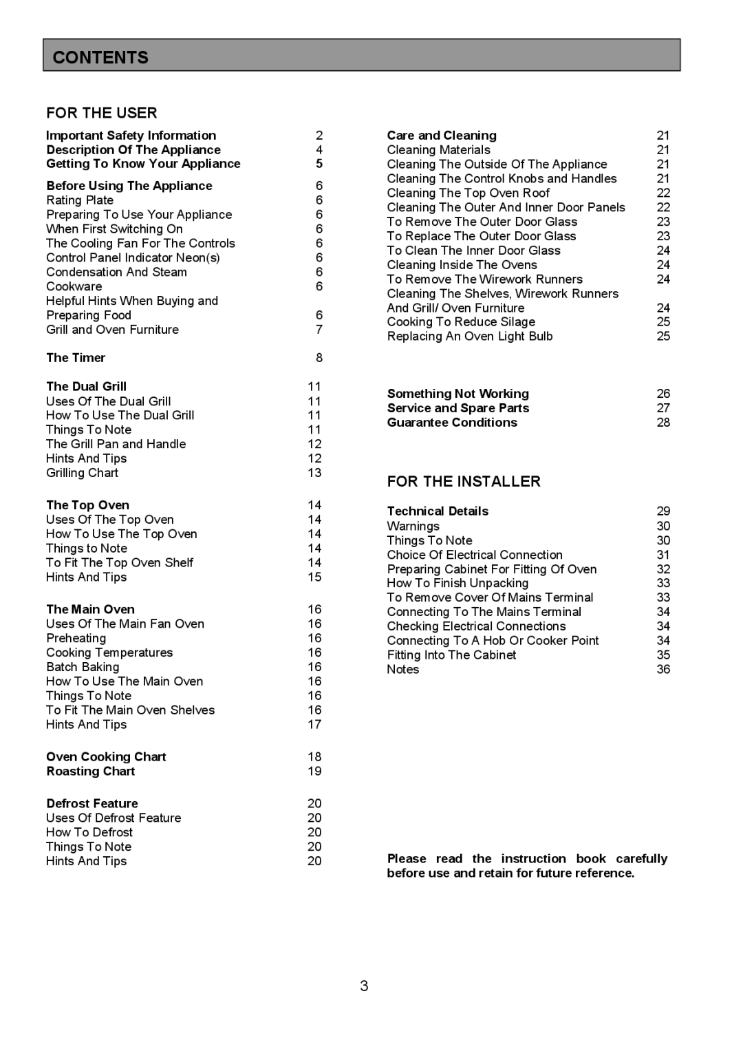 Electrolux FDO 900 manual Contents 