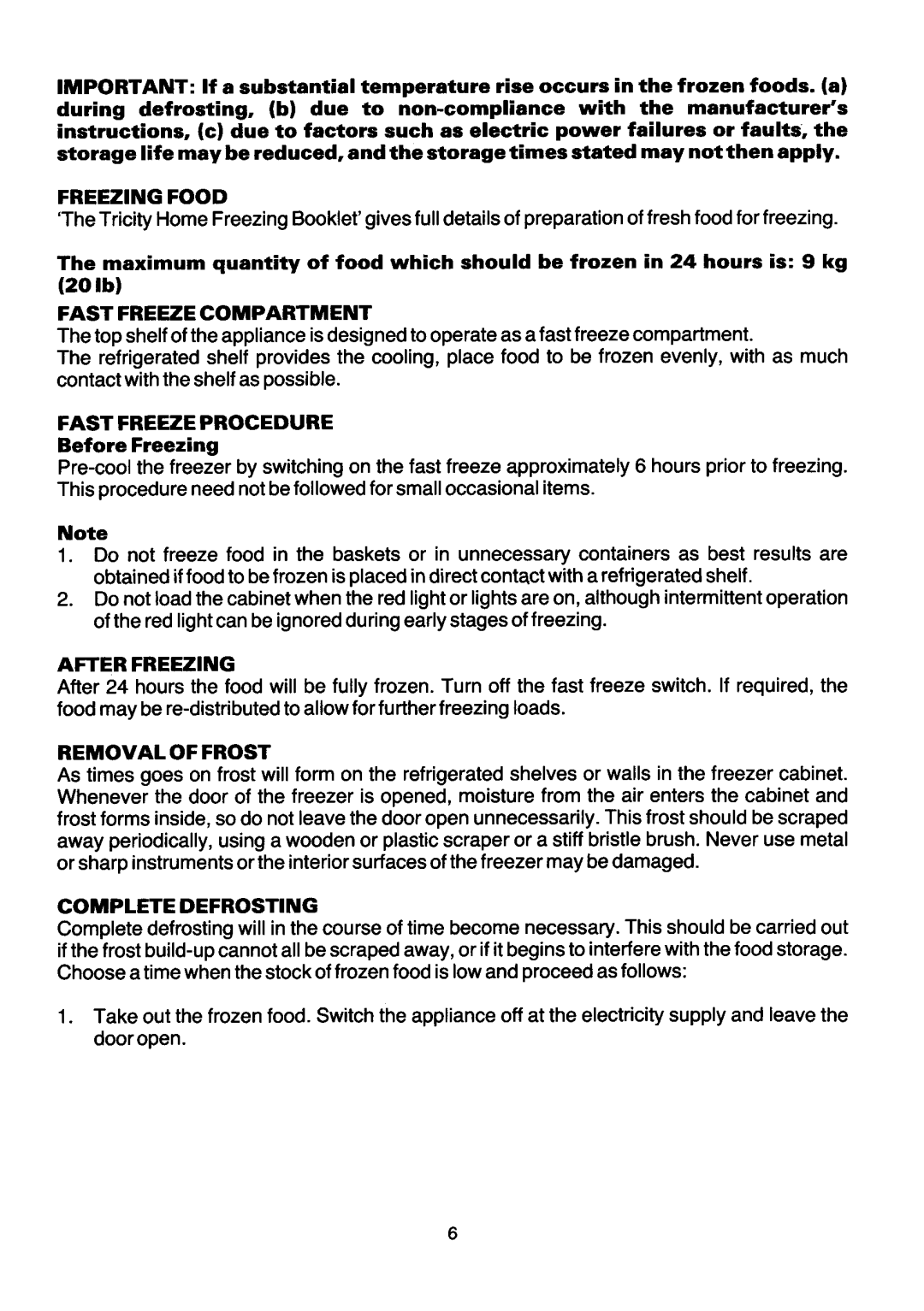 Electrolux FE407 manual 