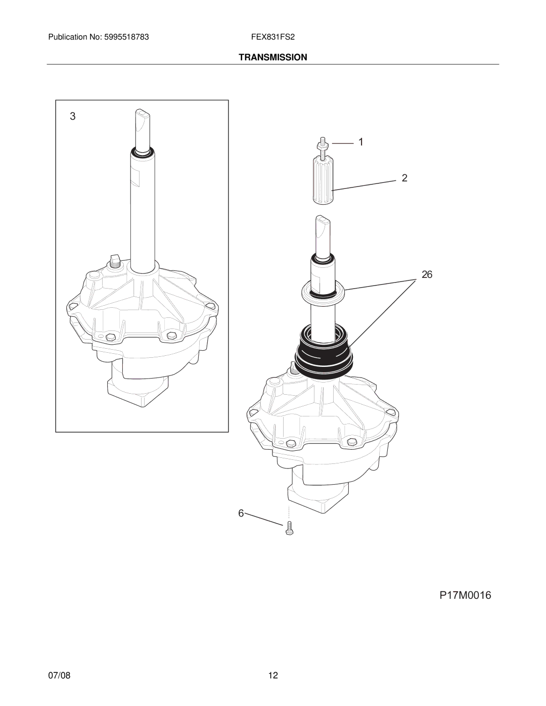 Electrolux FEX831F installation instructions P17M0016 