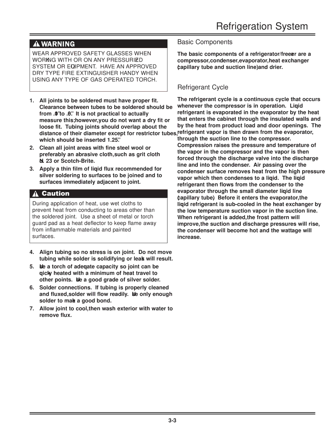 Electrolux FKCH17F7HW service manual Basic Components, Refrigerant Cycle 