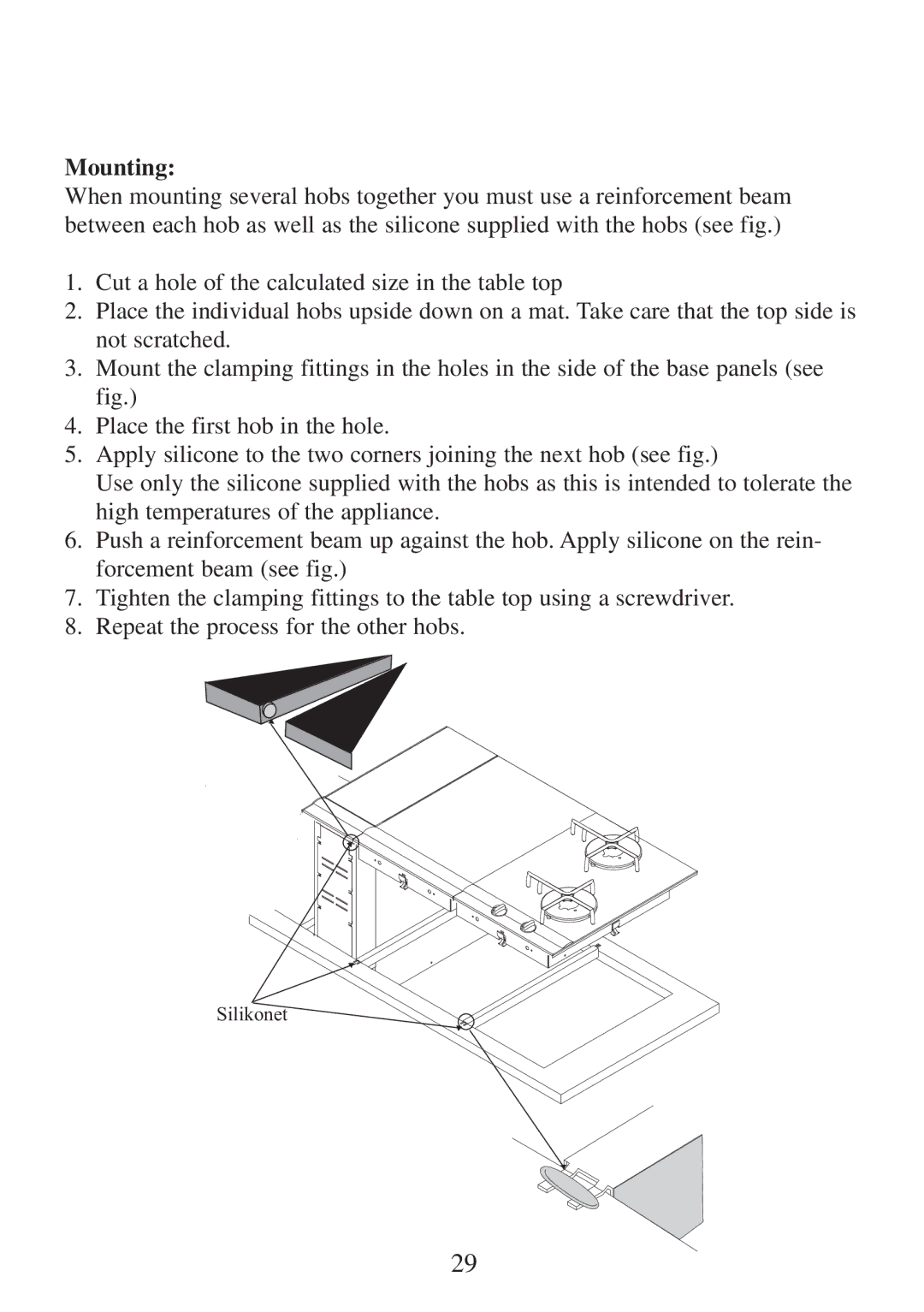 Electrolux FM 2500DD-A manual Mounting 