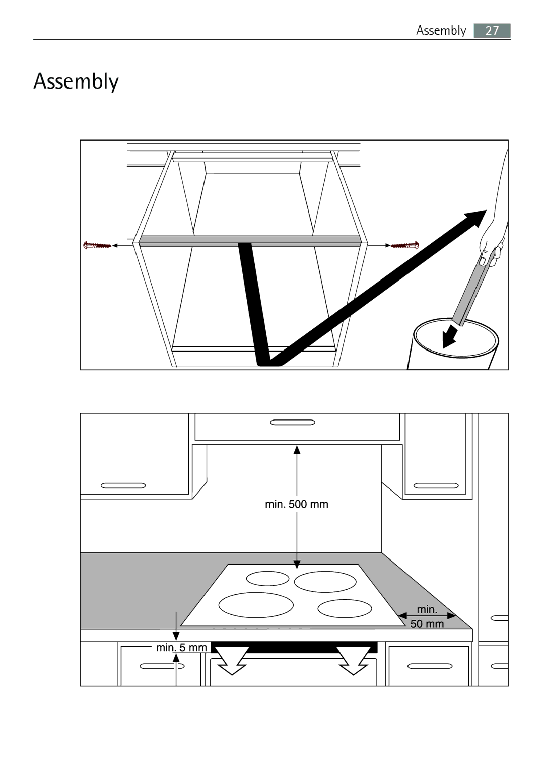 Electrolux FM 7803 K-AN user manual Assembly 