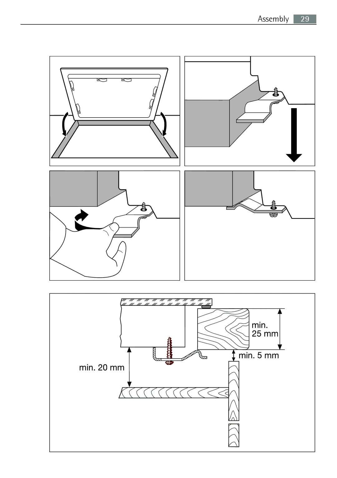 Electrolux FM 7803 K-AN user manual Assembly 