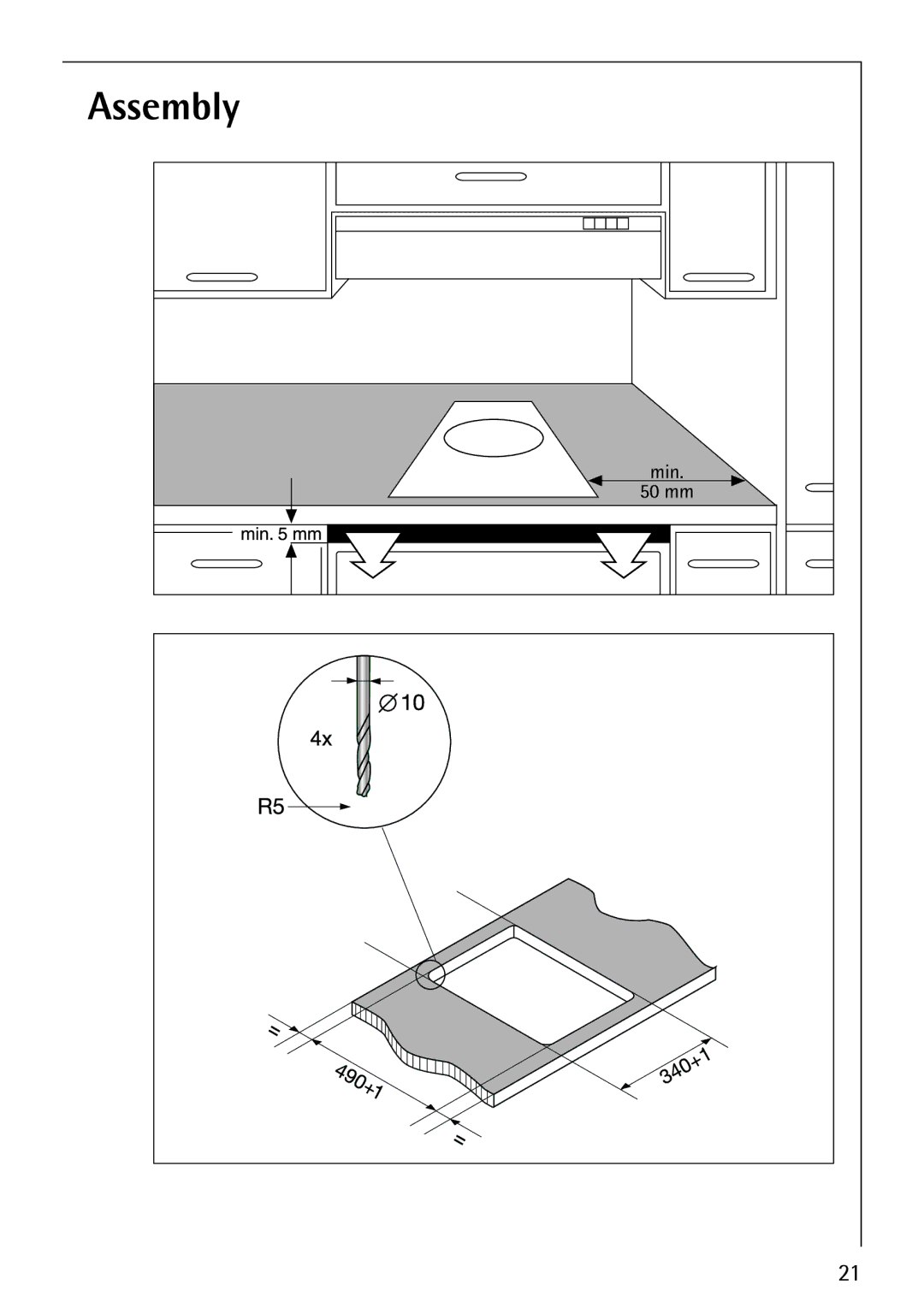 Electrolux FM4863-an manual Assembly 