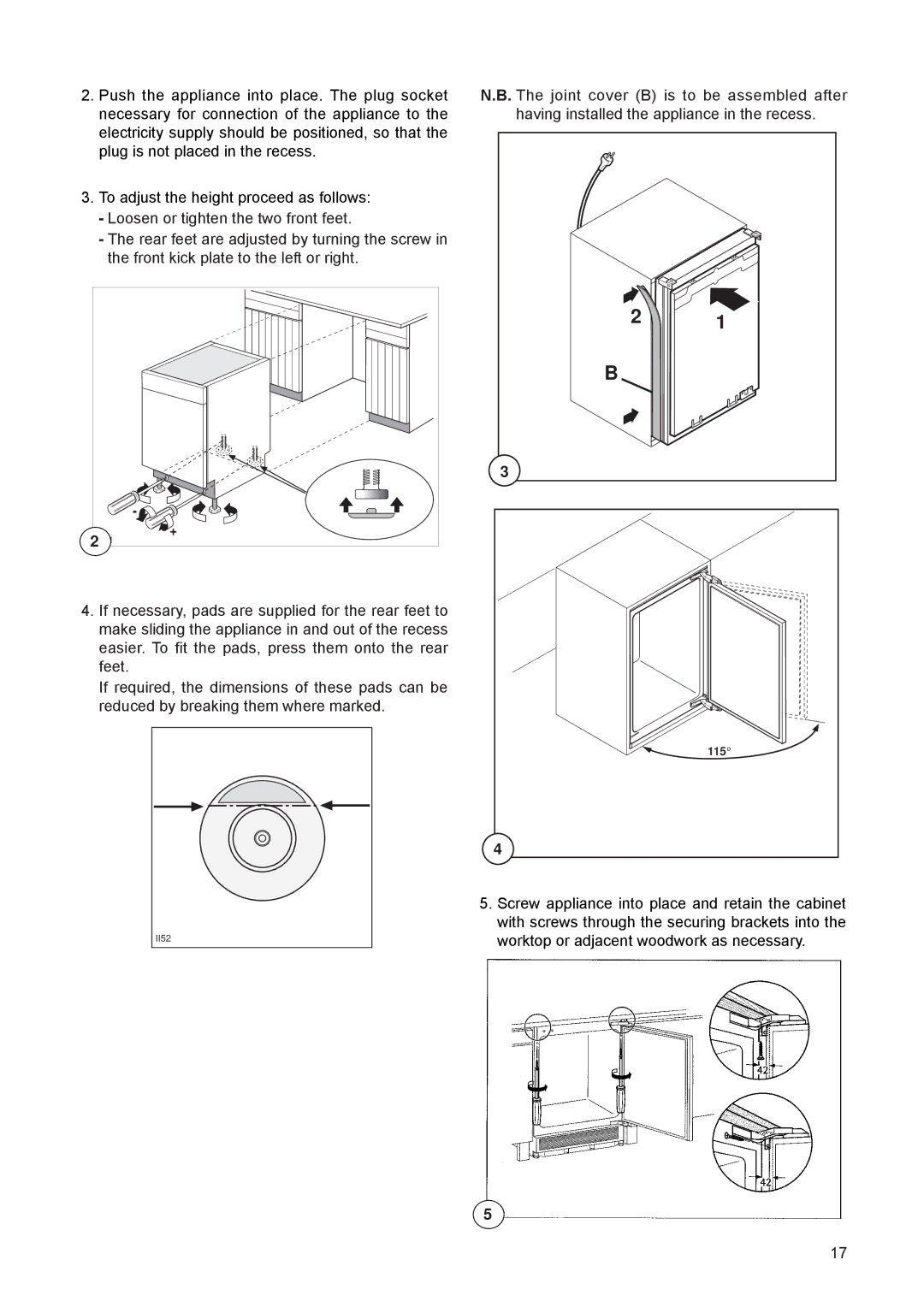 Electrolux FRF 120 manual 115 