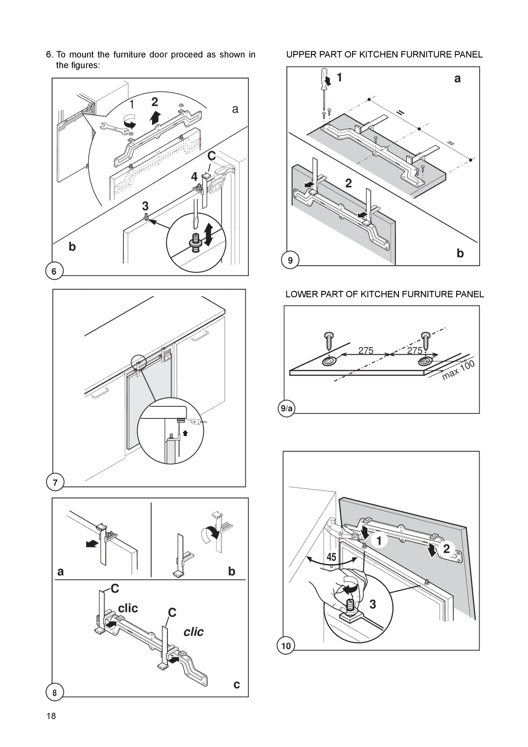 Electrolux FRF 120 manual Clic 