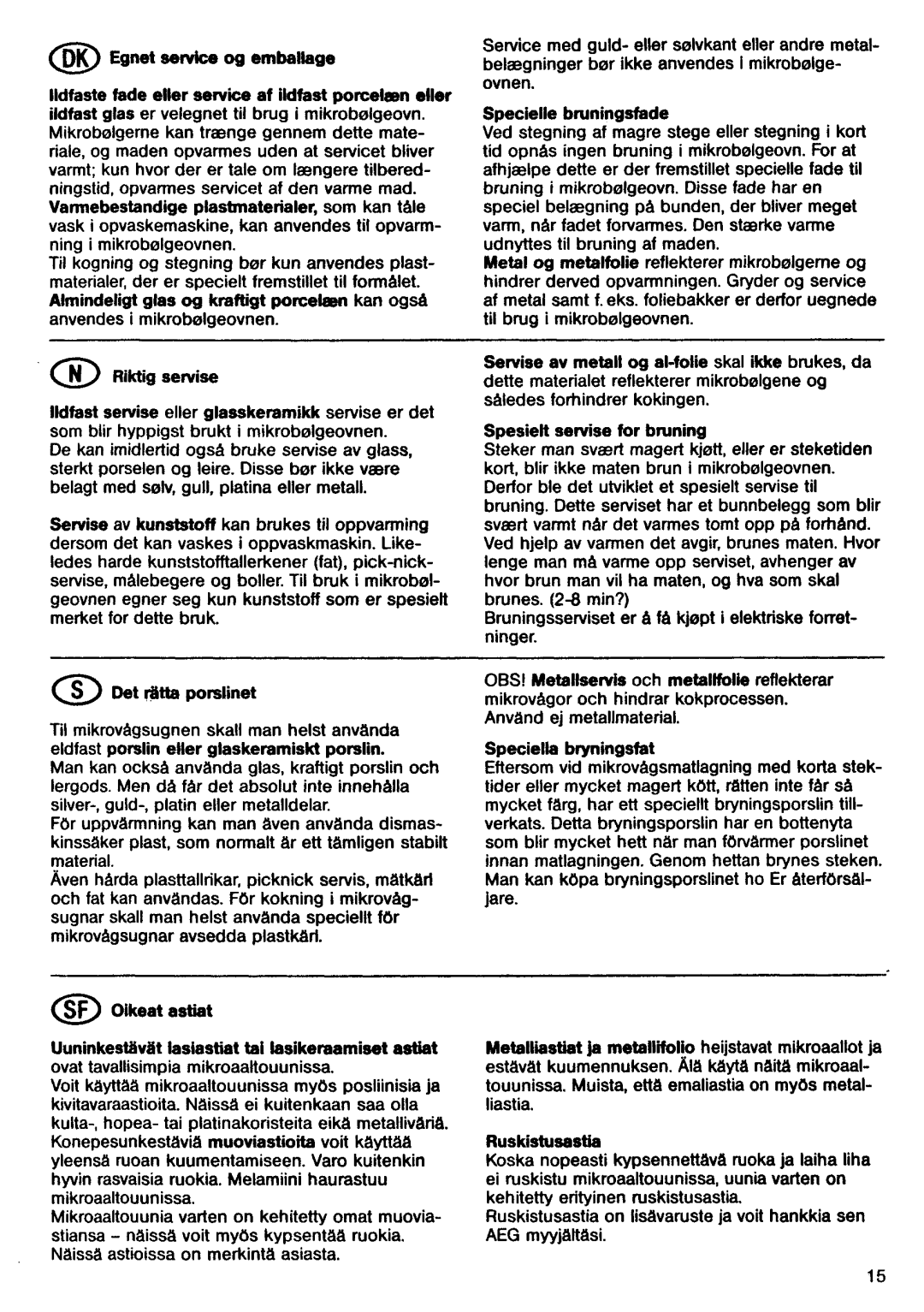 Electrolux FX22 Z, FX24 Z manual 