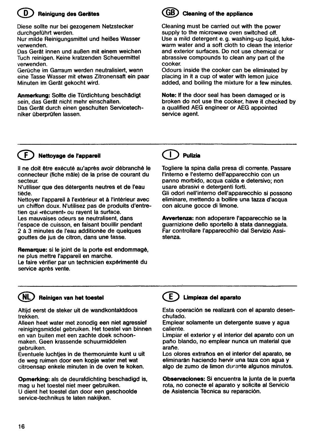 Electrolux FX24 Z, FX22 Z manual 