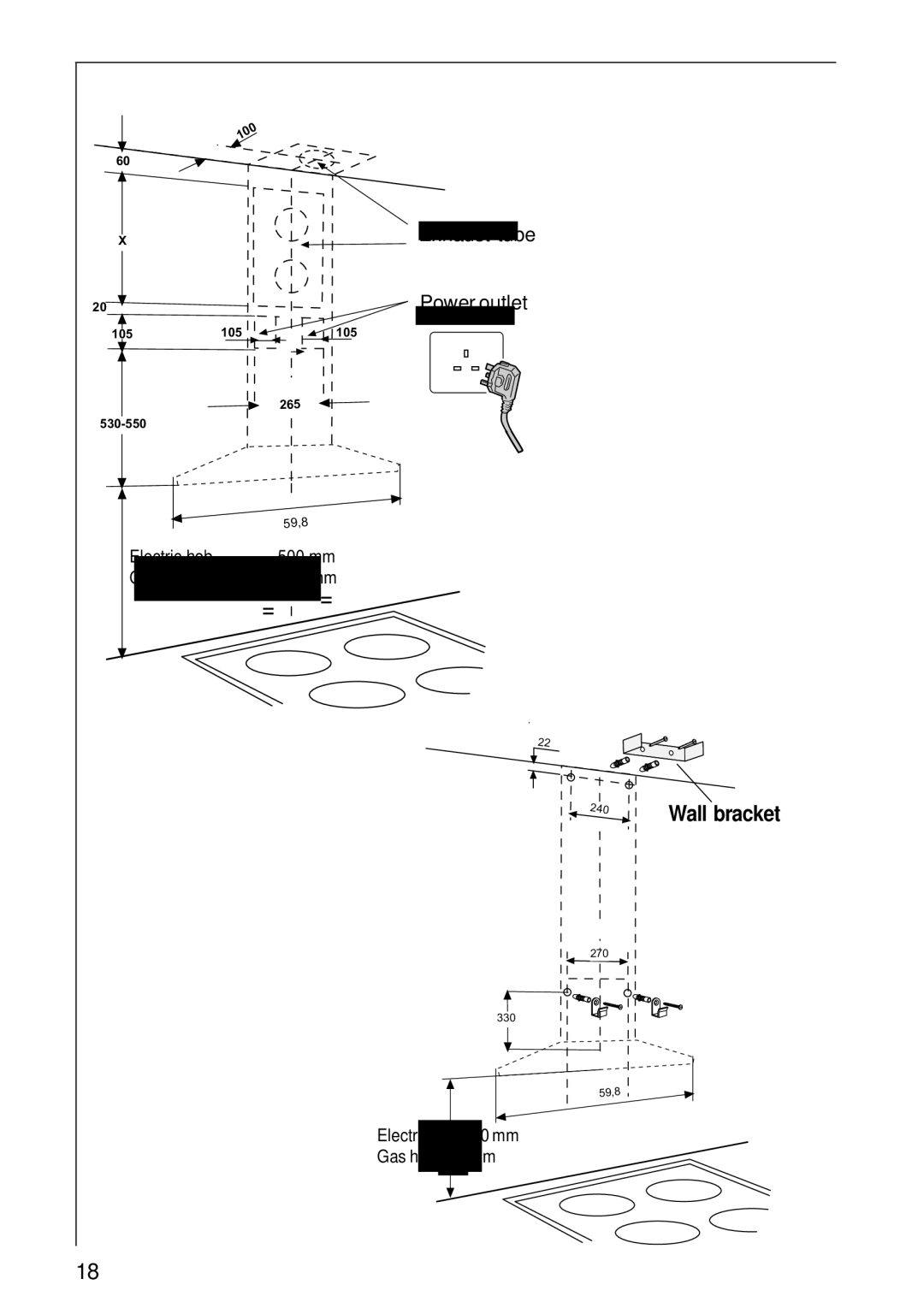 Electrolux HC 3360 user manual Wall bracket 