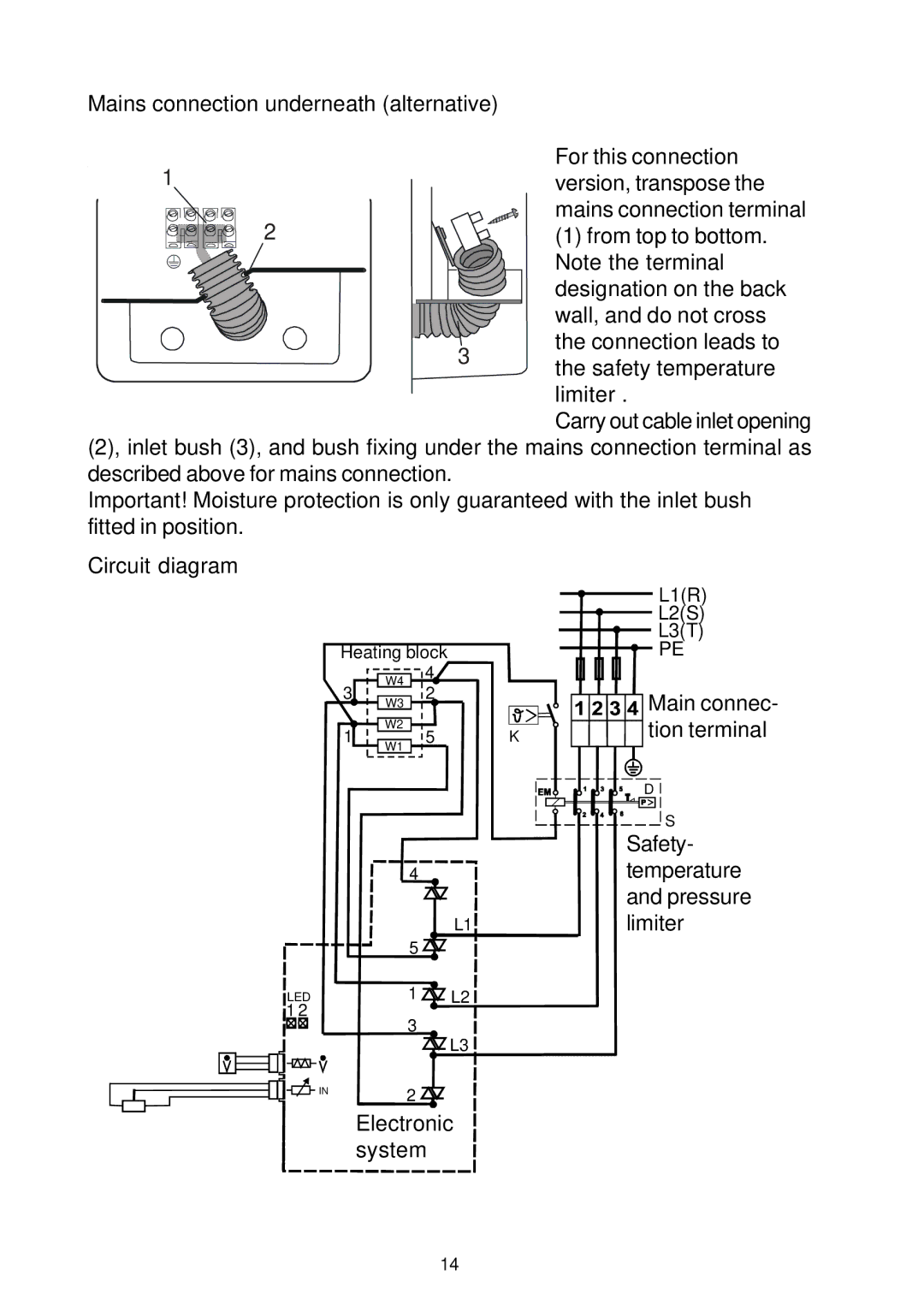 Electrolux IH21, IH24, IH 18 manual Electronic system 