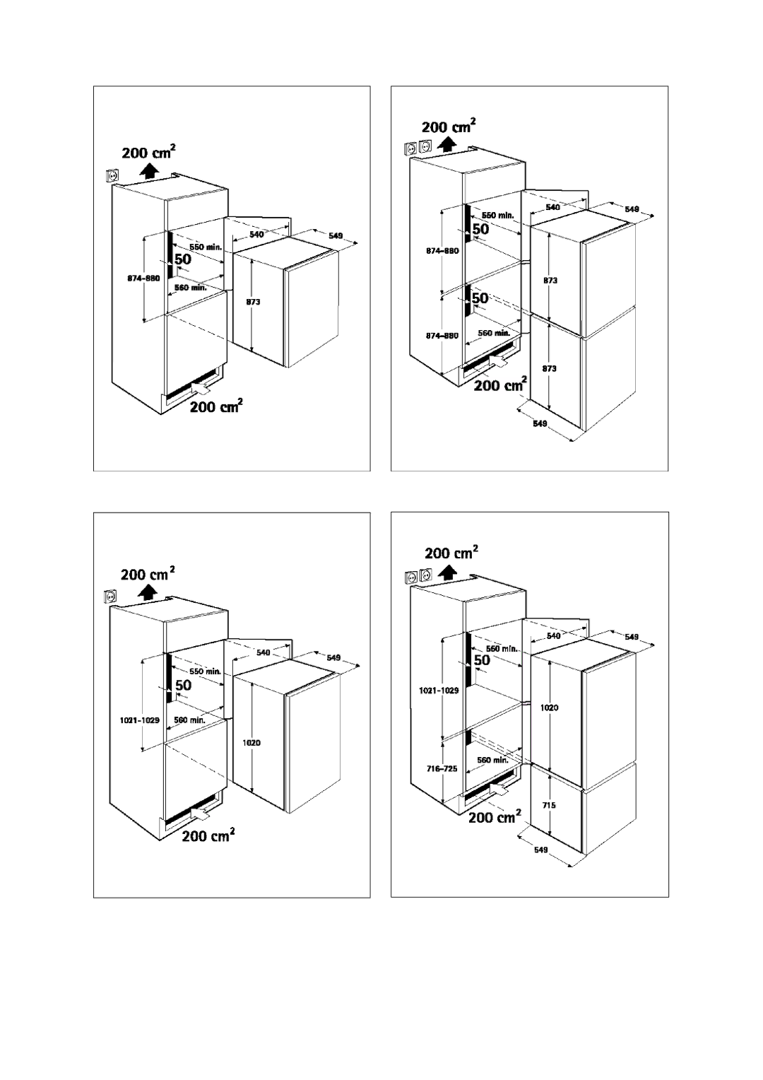 Electrolux Integrated Refrigerator manual 