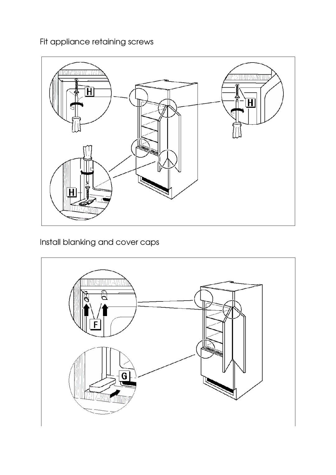 Electrolux Integrated Refrigerator manual 