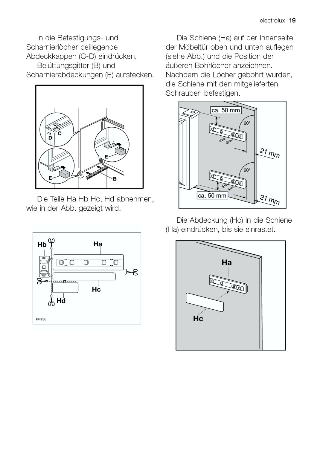 Electrolux JCN 44181 manual HbHa 