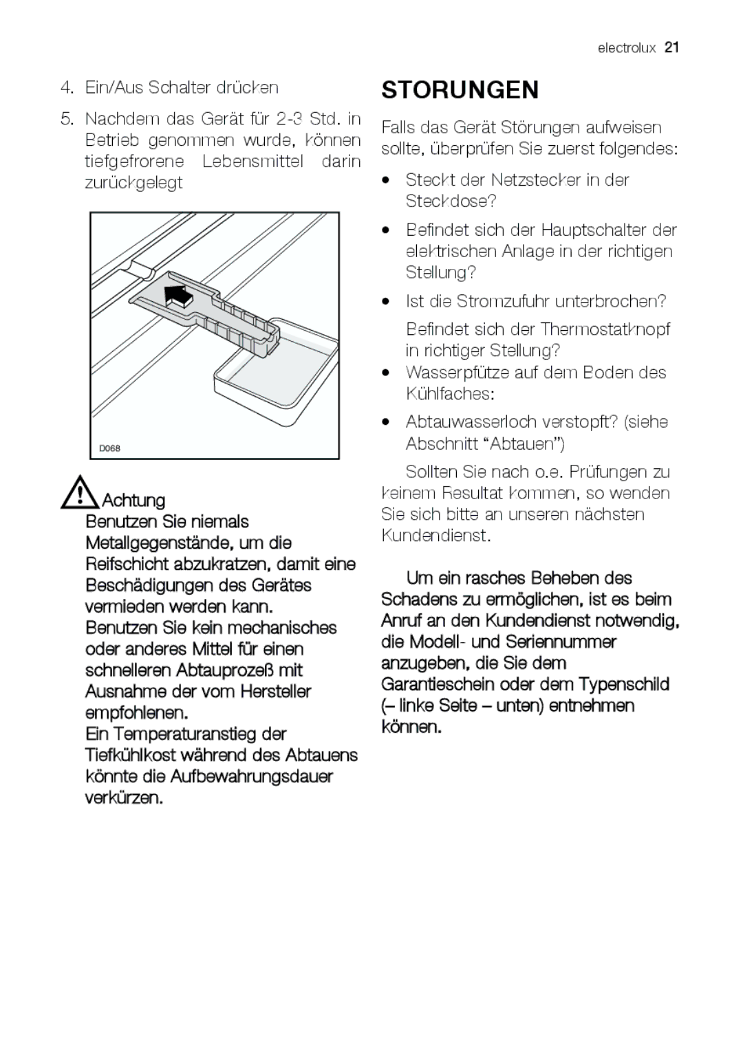 Electrolux JCZ 94181 manual Storungen 