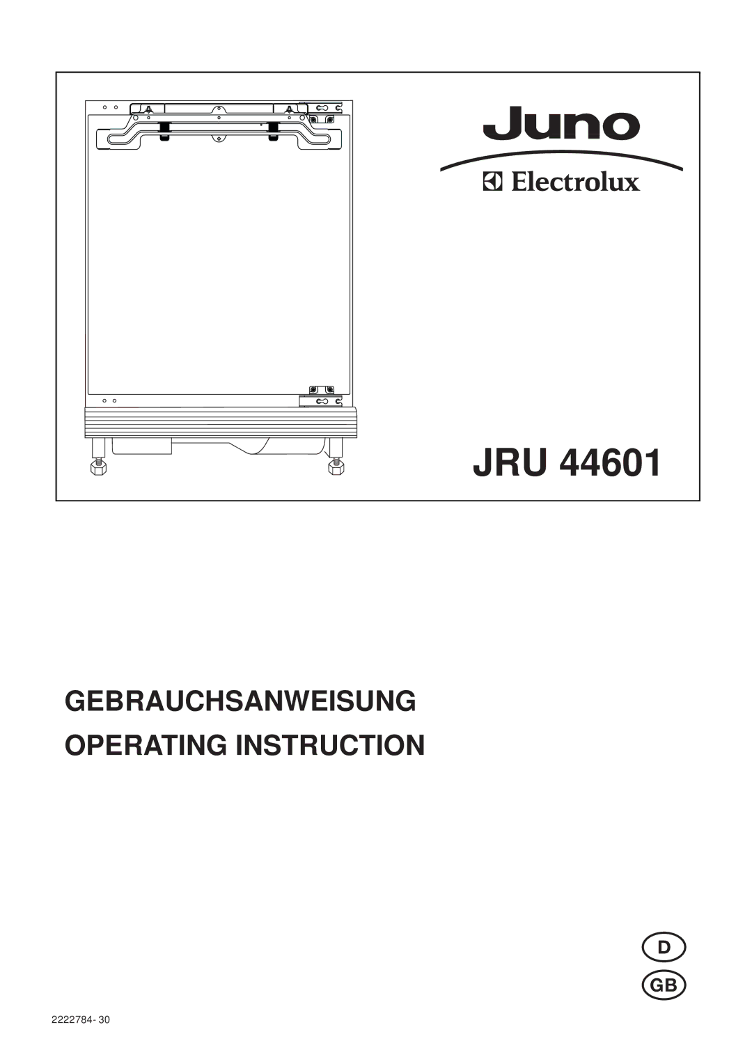 Electrolux JRU 44601 manual Jru 