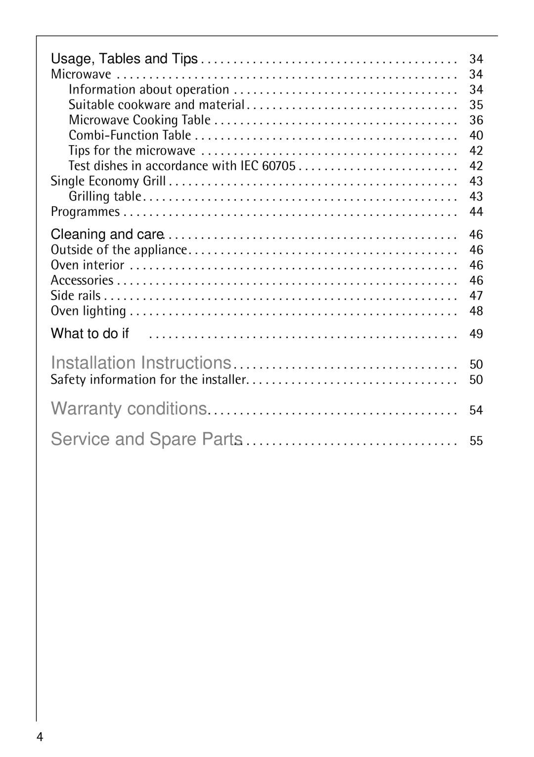 Electrolux KM9800E manual What to do if … 