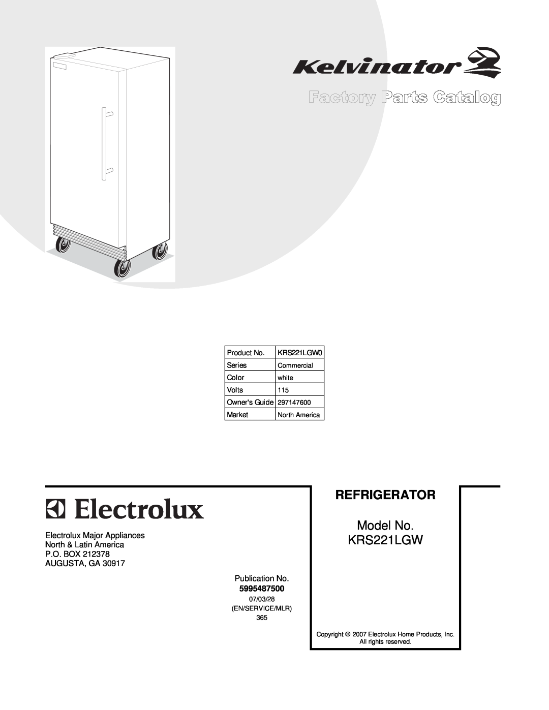 Electrolux manual Refrigerator, Model No KRS221LGW, P08F0121.eps P08D0531.eps P08C0994.eps P08S0440.eps 