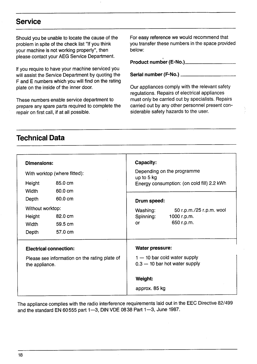 Electrolux LAVAMAT 1034U manual 