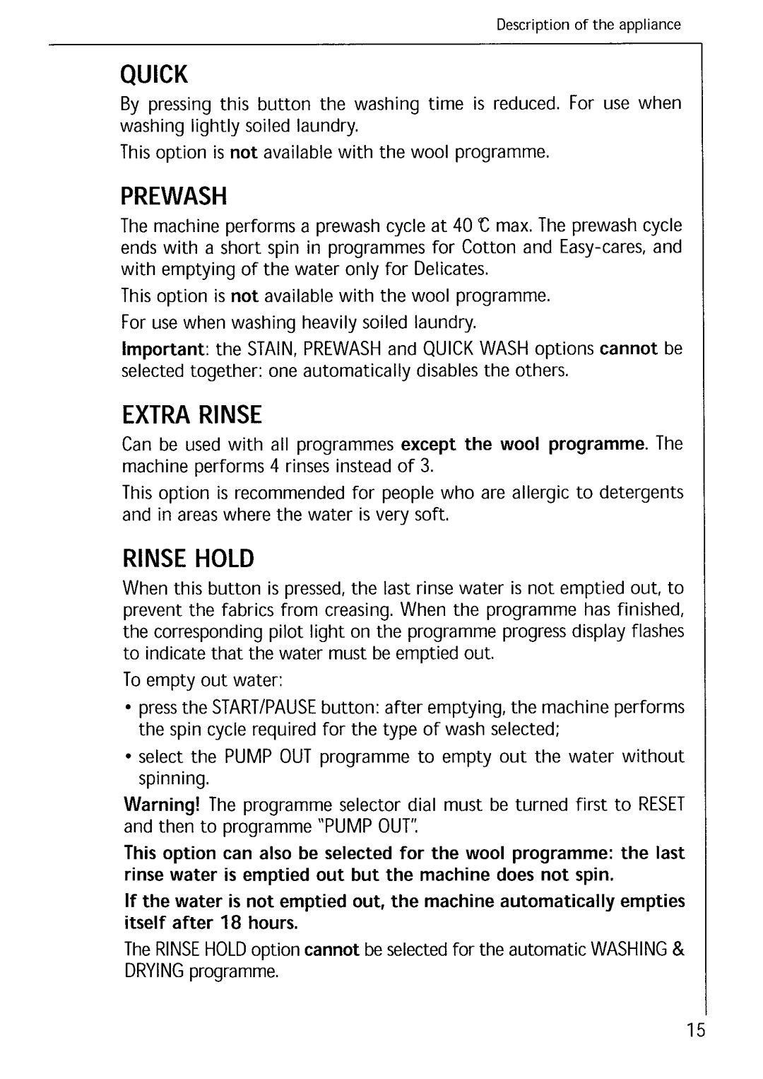 Electrolux LAVAMAT 1571 manual 