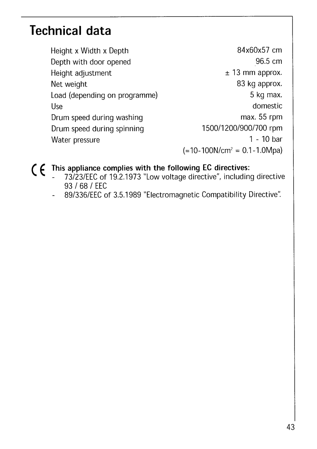 Electrolux LAVAMAT 1571 manual 