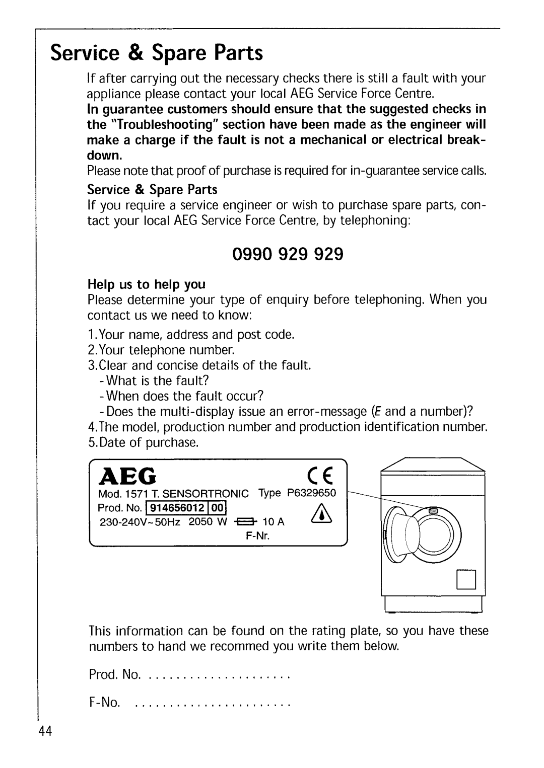 Electrolux LAVAMAT 1571 manual 