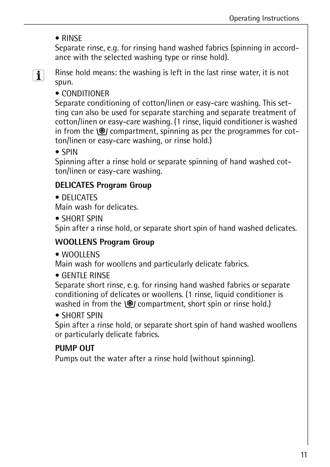 Electrolux LAVAMAT 50720 manual Delicates 