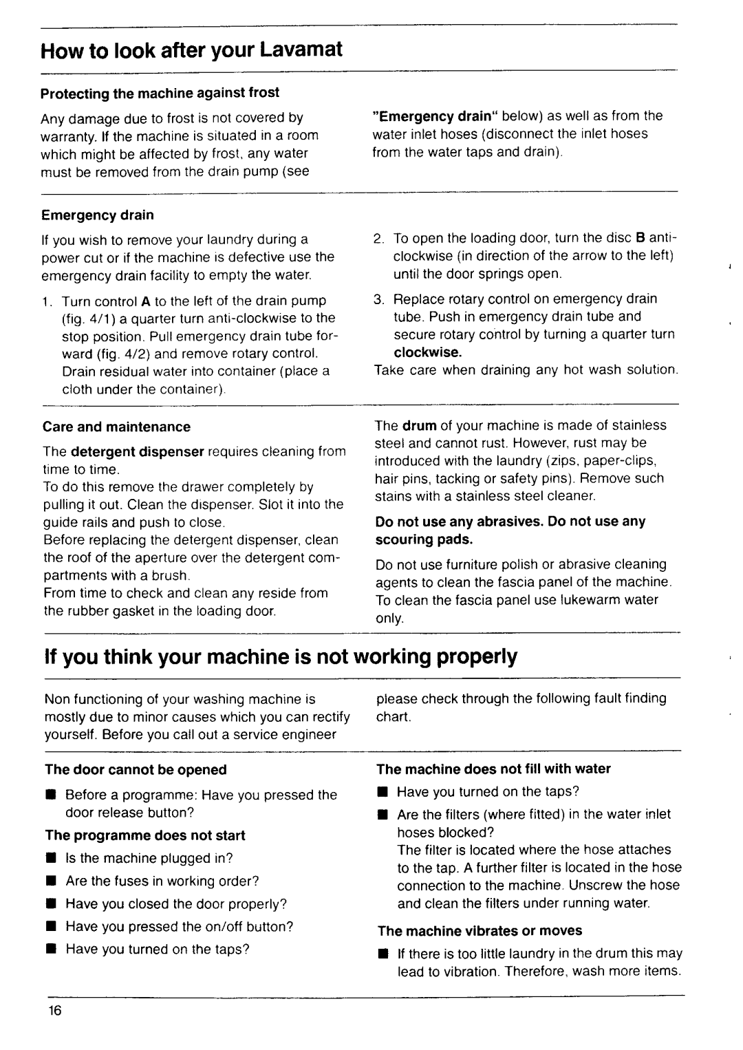 Electrolux lavamat 981 manual 