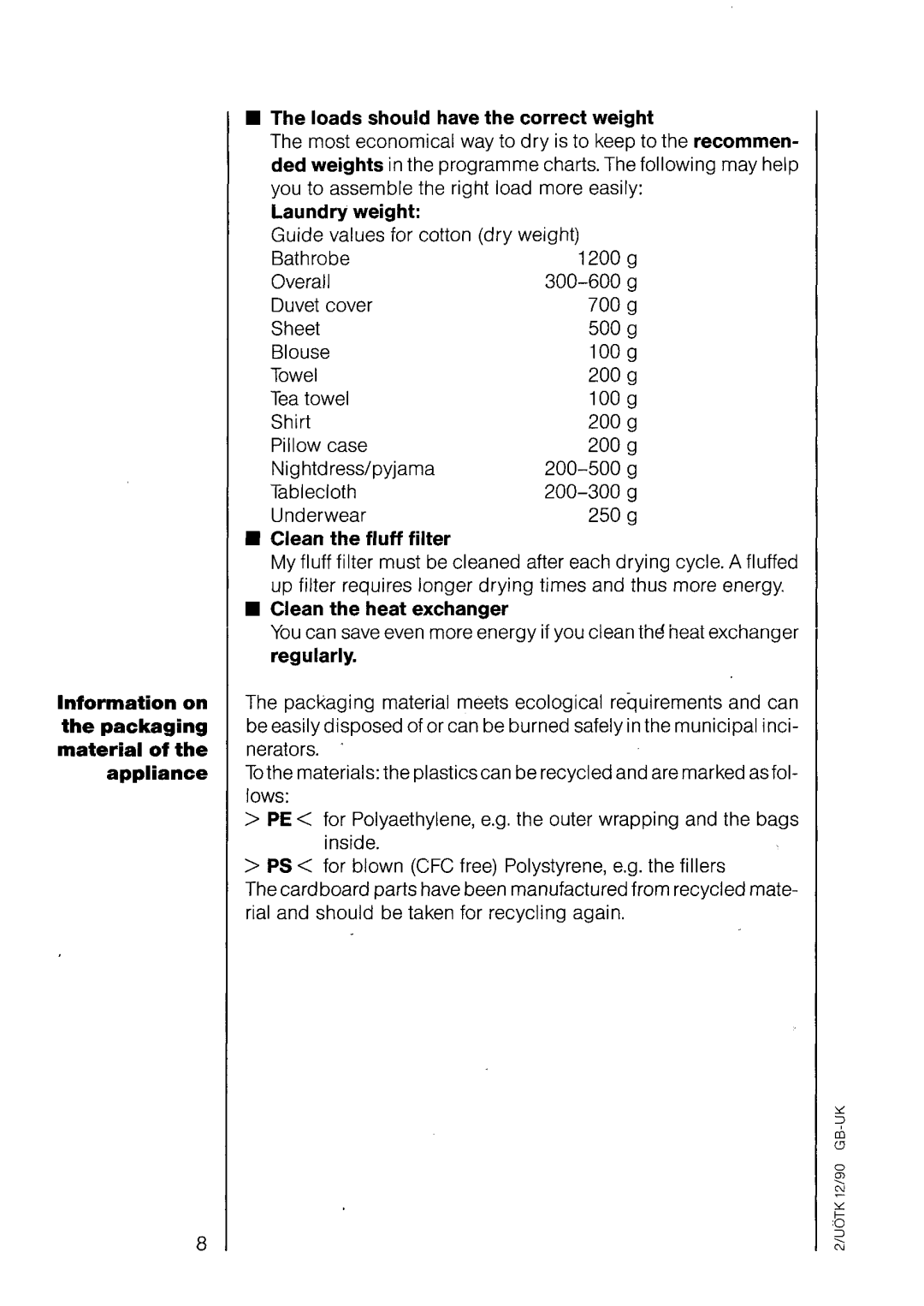 Electrolux LAVATHERM 540 manual 