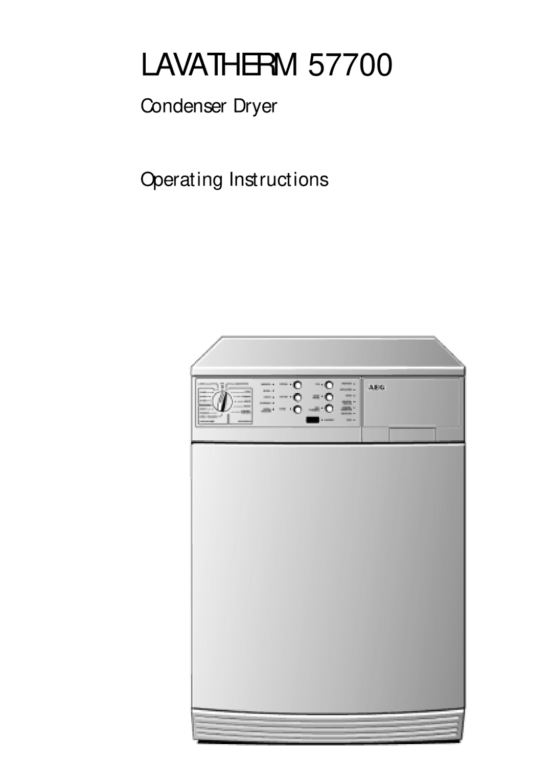 Electrolux LAVATHERM 57700 operating instructions Lavatherm 