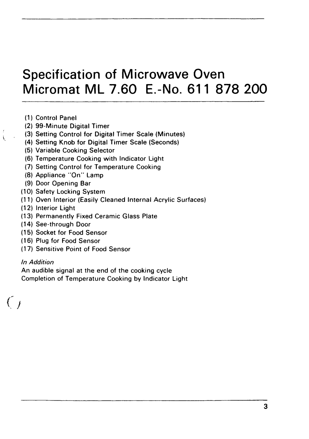 Electrolux ML 7.60 manual 
