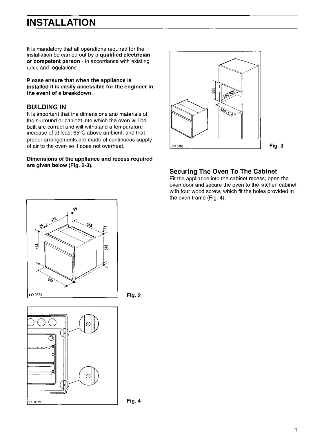 Electrolux MS016 manual 