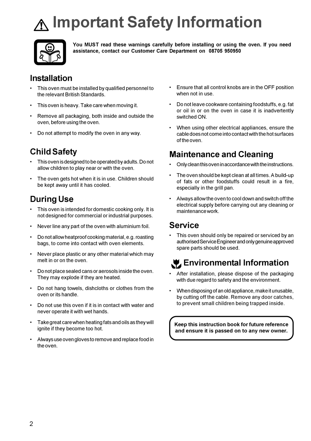 Electrolux MSS 600 manual Important Safety Information 