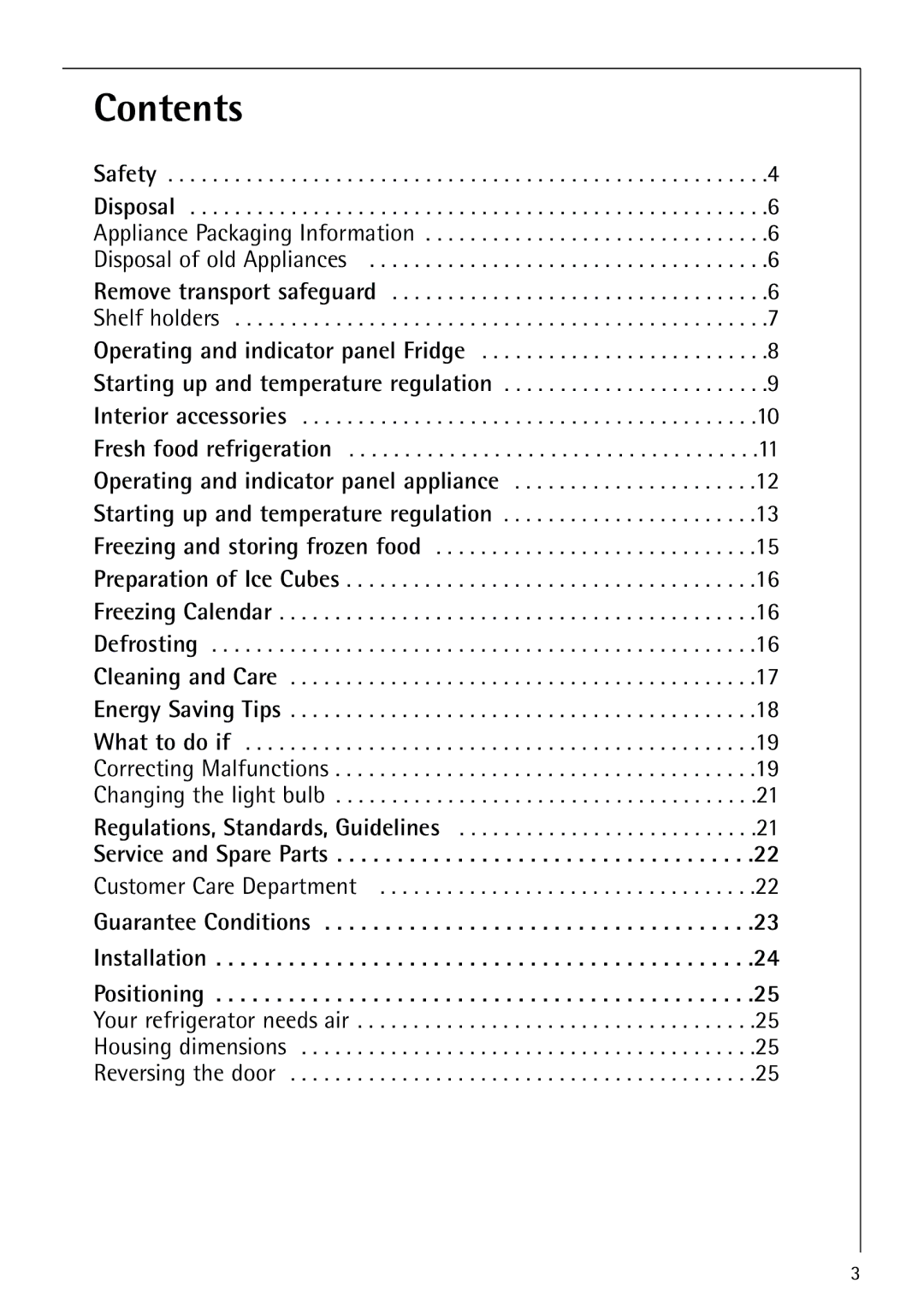 Electrolux N 9 18 41-4 i manual Contents 