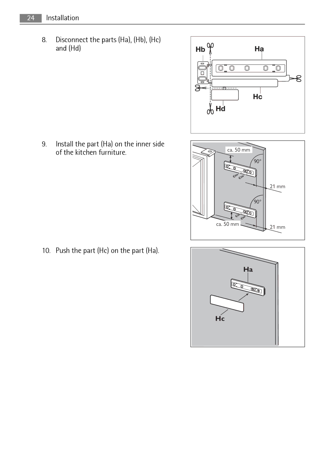 Electrolux N 9 18 42-4i, 222344532-A-352010 user manual Ca mm 21 mm 