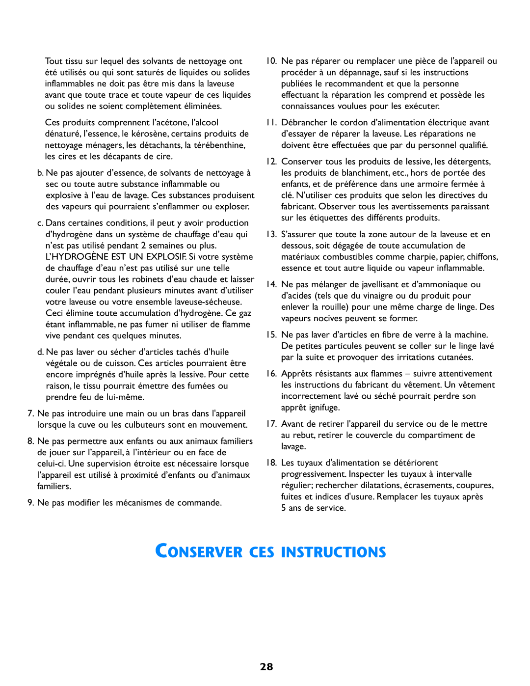 Electrolux Neptune operating instructions Conserver CES Instructions 