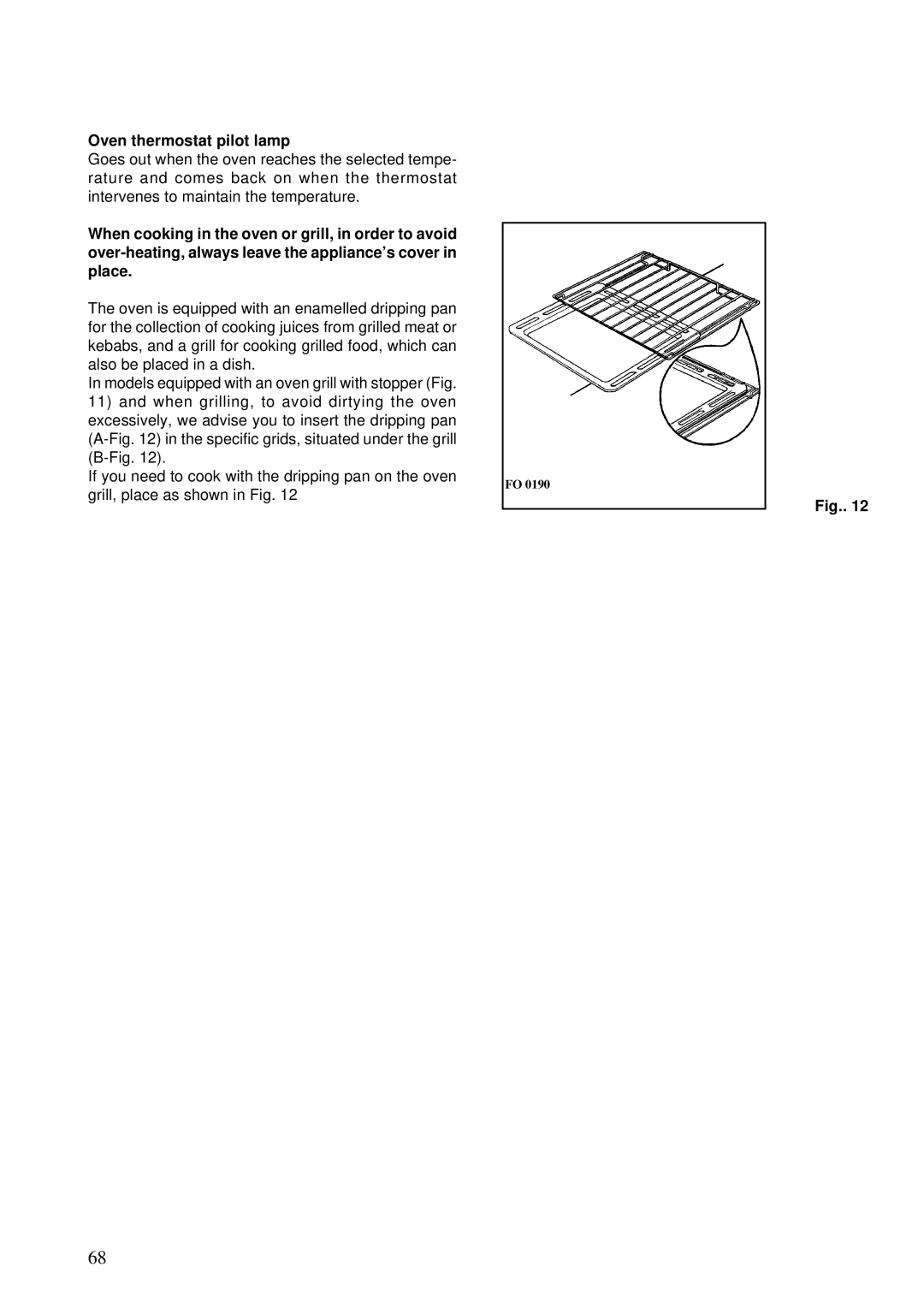 Electrolux brochure Oven thermostat pilot lamp 