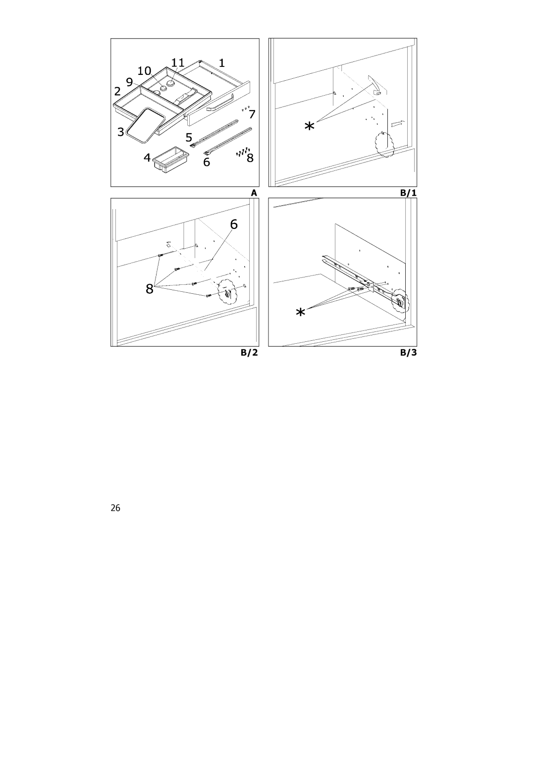 Electrolux PE 8036-M installation instructions 