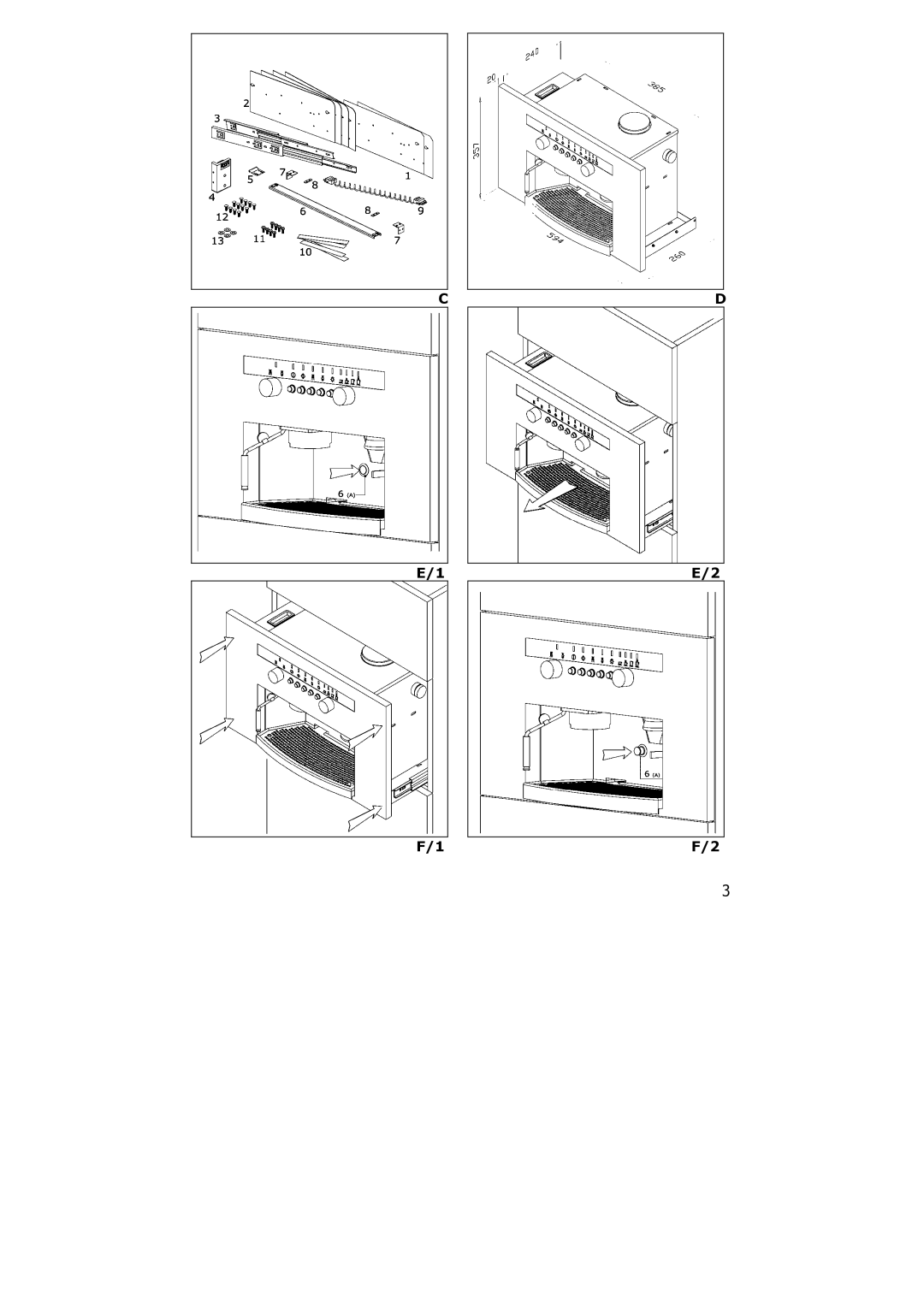 Electrolux PE 8036-M installation instructions 