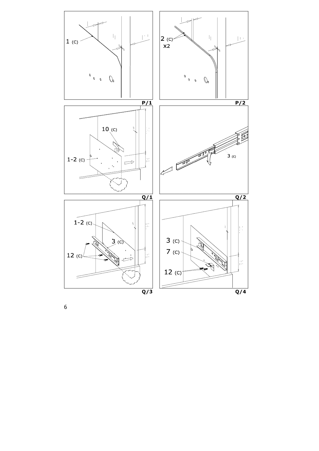 Electrolux PE 8036-M installation instructions 